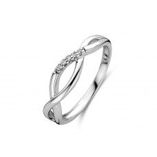 Y2189 You and Me ring witgoud briljant 0.035ct