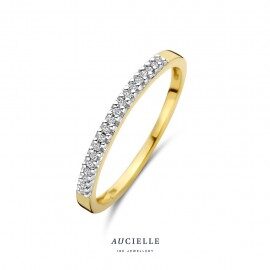 AR0132D ring wit & geel goud 18ct briljanten 0.065ct