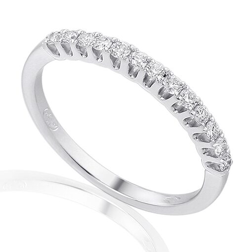 MA VIE EN ROSE RING 18CT WITGOUD 0.18CT
