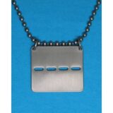 Soldatenplaat belgisch staal incl ketting 50cm