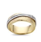 Sr2887bi ring wit en geelgoud 18ct