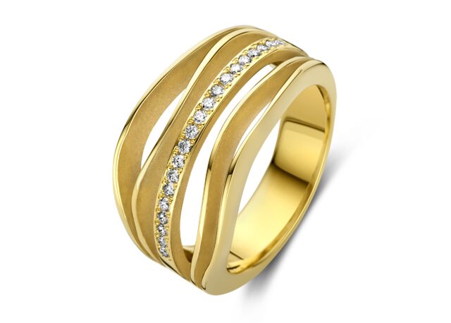 Emotions ring geelgoud 18ct Briljant 0,160ct 