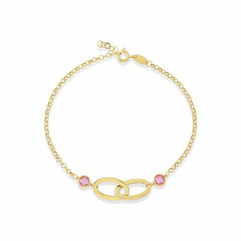 Swing Jewels armband 18 ct roze steentjes