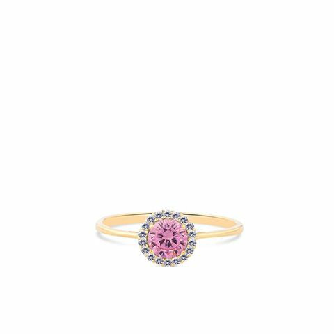 Swing Jewels entourage ring 18 ct zirconium roze
