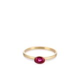 Swing jewels ring 18ct geelgoud met rode steen