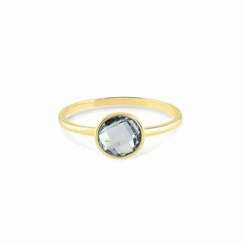 Swing Jewels  ring 18 ct topaas blauw