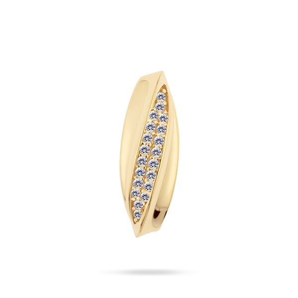 Swing jewels hanger 18ct geelgoud met zirconium