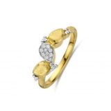 Emotions ring E617  wit & geel goud briljant 0.120ct