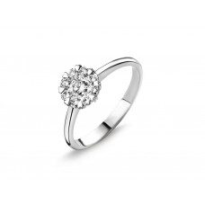 Y0118 You and me Ring gr3545wb  briljant 0.570ct