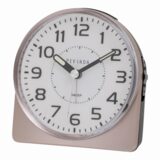 Pevanda wekker crescendo alarm clock w/ led ligh/sweep snooze rose gold