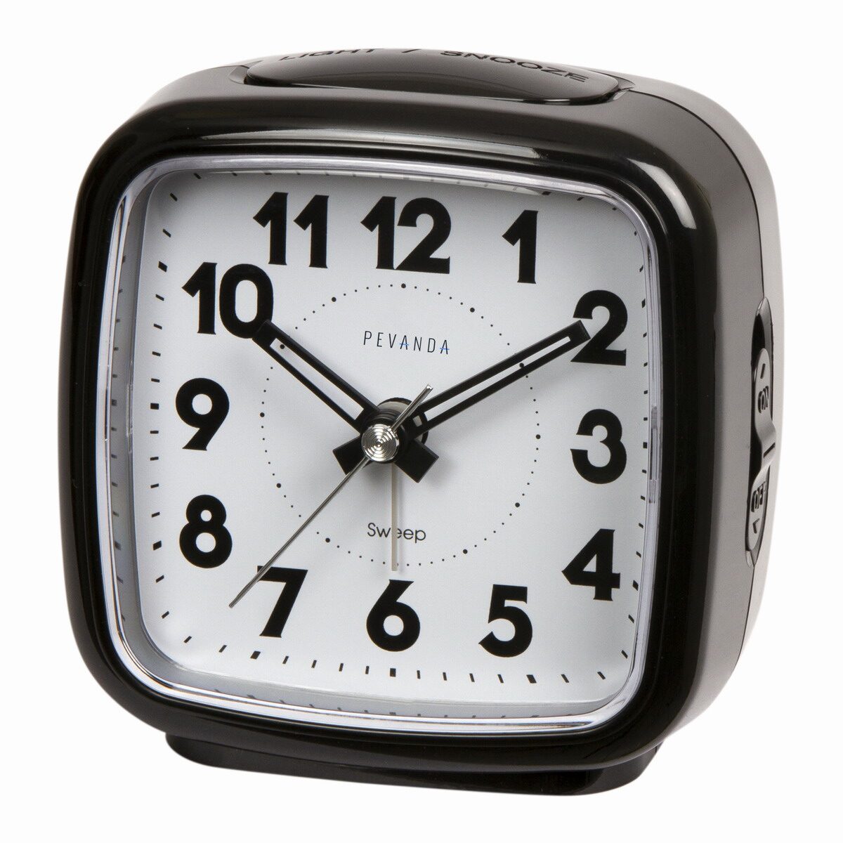 Pevanda wekker met alarm green led light  snooze zwart