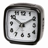Pevanda wekker met alarm green led light  snooze zwart
