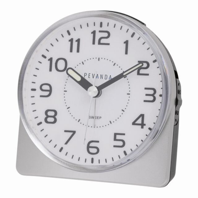 Pevanda wekker crescendo alarm clock w/ led ligh/sweep snooze zilver