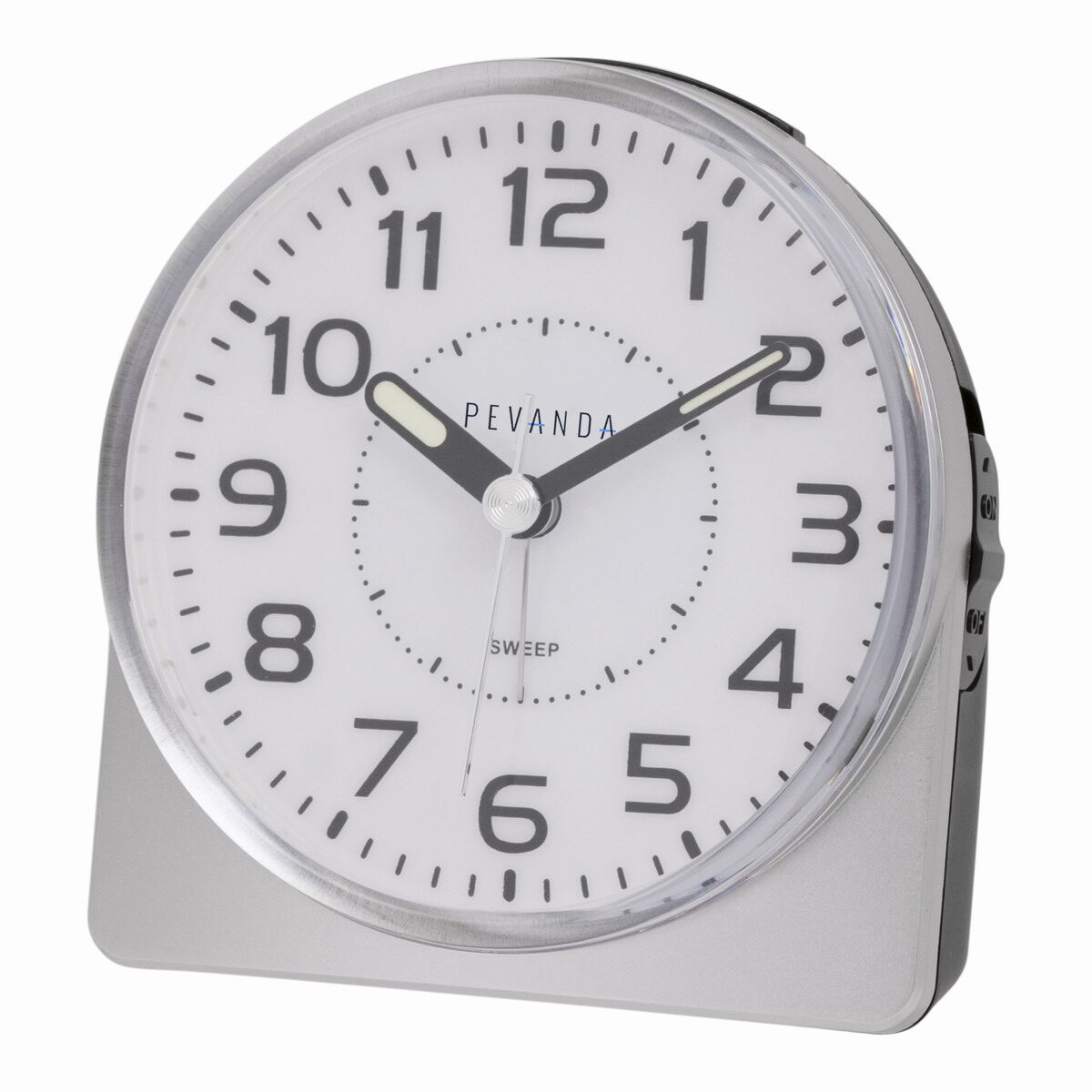 Pevanda wekker crescendo alarm clock w/ led ligh/sweep snooze zilver