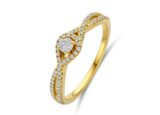 y2443 you and Me solitair geelgoud 18ct briljant 0.300ct