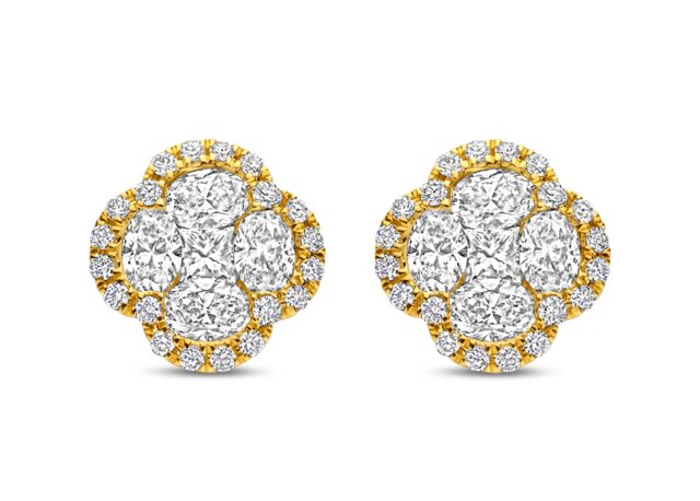 Y2648 You and ME oorringen 18ct geelgoud briljant 0.530ct