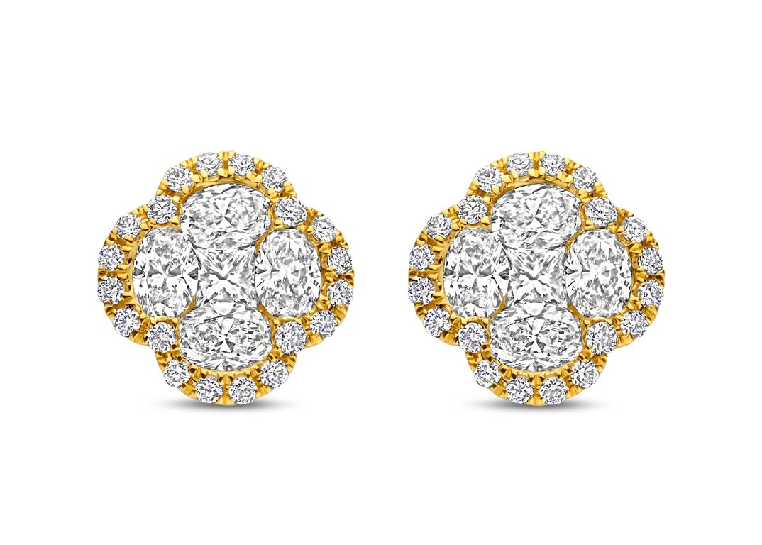 Y2648 You and ME oorringen 18ct geelgoud briljant 0.530ct