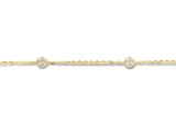 y2081 You and Me armband geelgoud 18ct zirconium