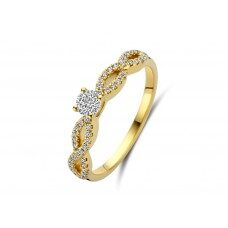 Y2445 ring geelgoud 18ct briljanten 0.360ct