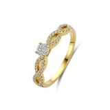 Y2445 ring geelgoud 18ct briljanten 0.360ct