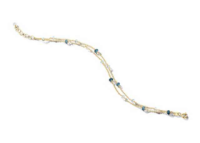 Y2569 You and Me armband geelgoud 18ct met  topaas
