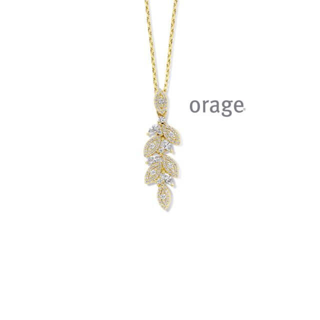 Orage ketting met hanger AW091verguld geel 
