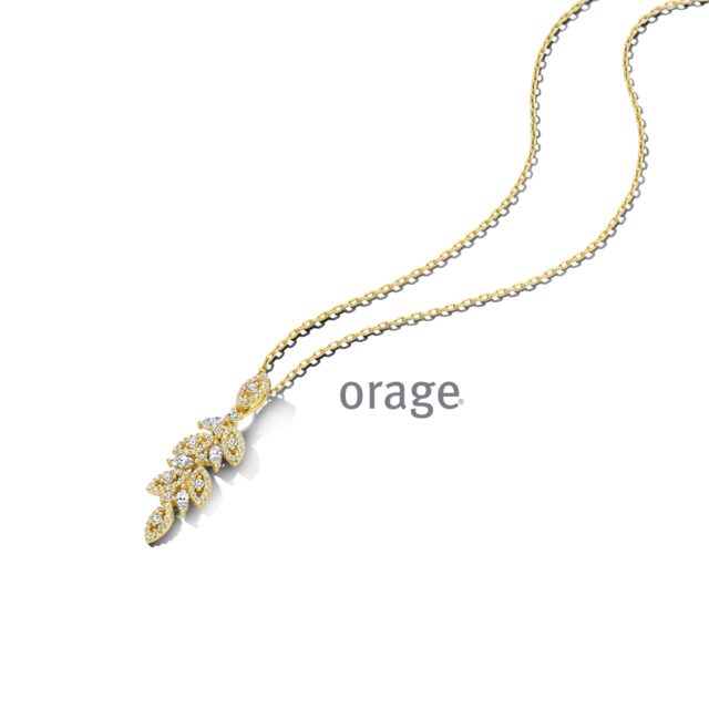 Orage ketting met hanger AW091verguld geel 