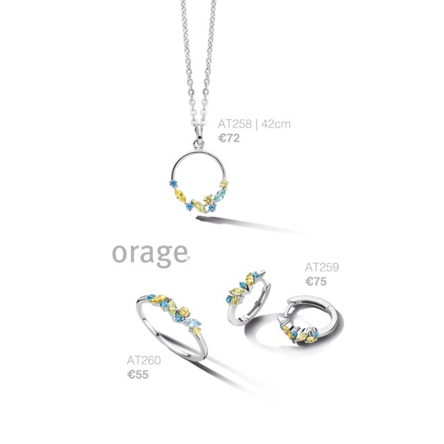 Orage ring zilver multi zirconium