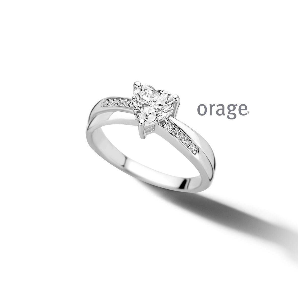 Orage ring zilver zirconium