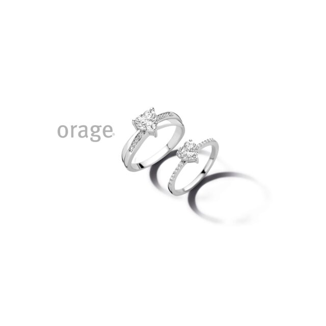 Orage ring zilver zirconium