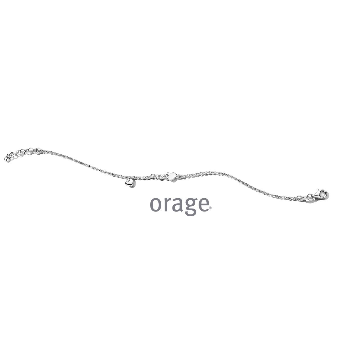 Orage armband hart nfinty zilver