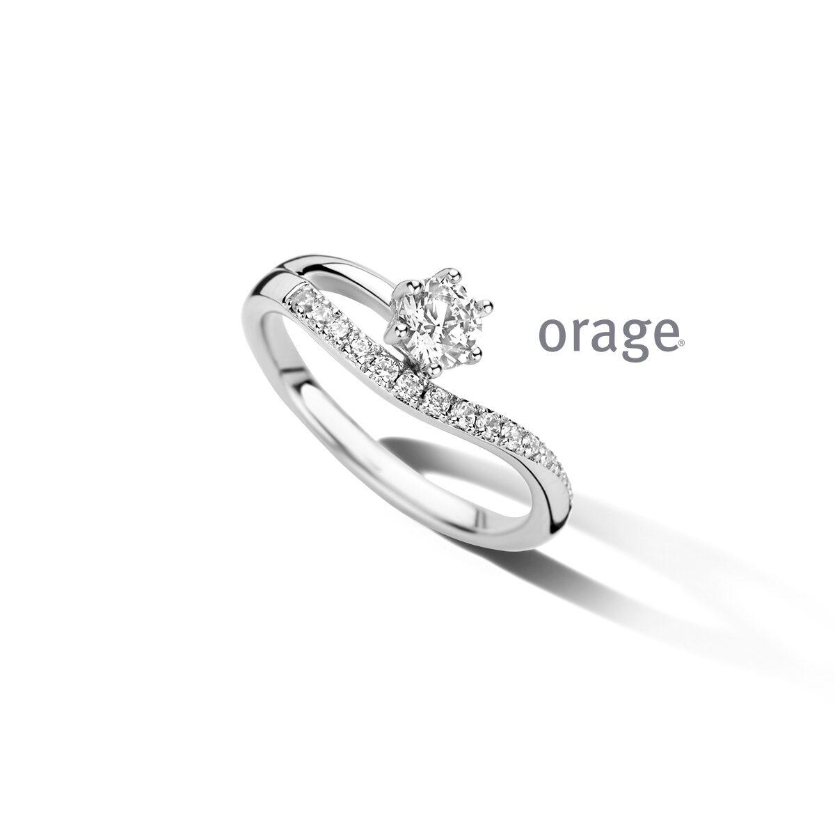 Orage ring zilver zirconium