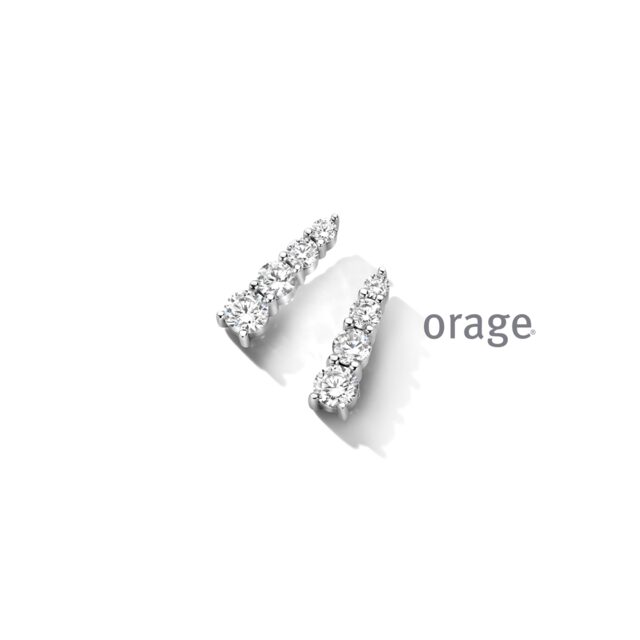 AW078 oorringen zilver orage zirconium 