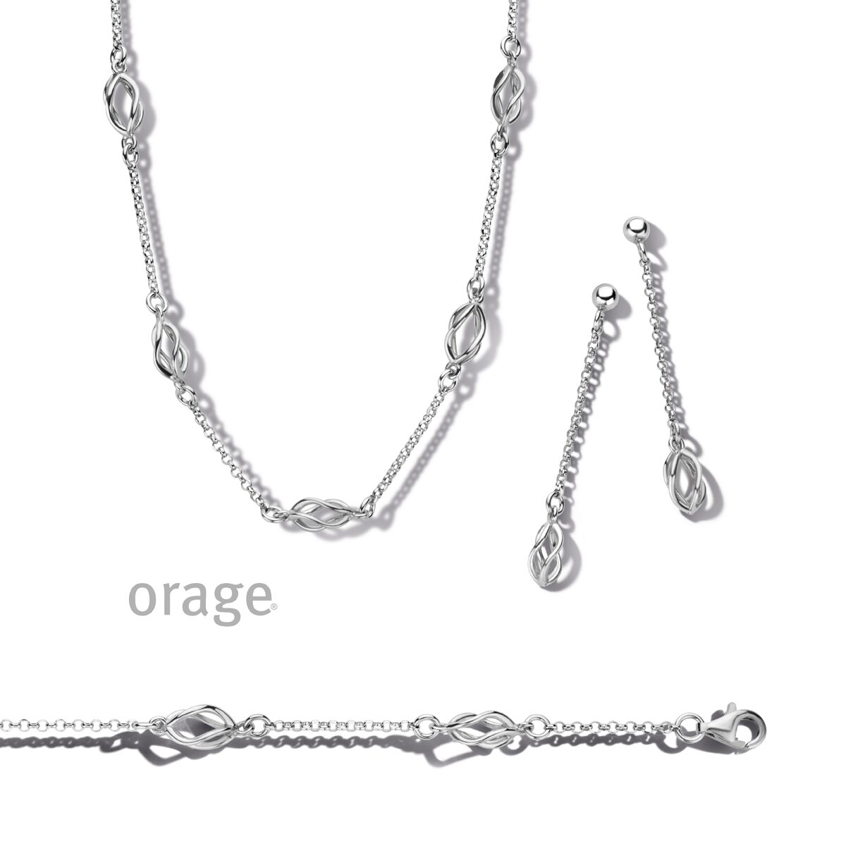 Orage armband zilver zirconium