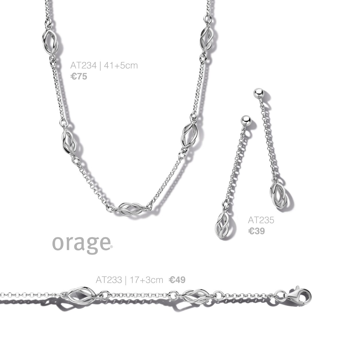 Orage armband zilver zirconium