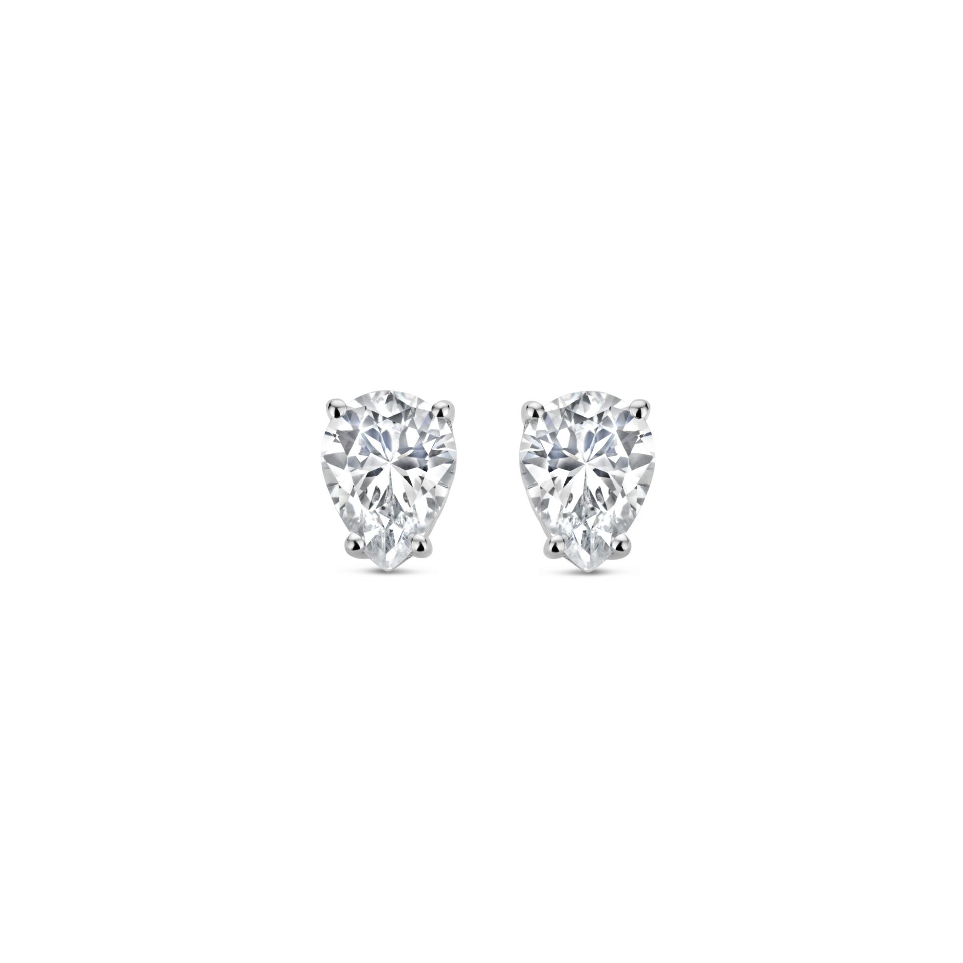 Naiomy zilver oorringen gezet met zirconium