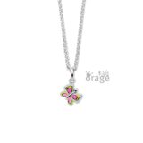 Orage Kids ketting vlinder multi color K2603