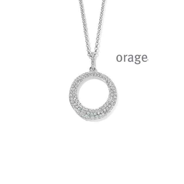 Orage ketting AW174 zilver
