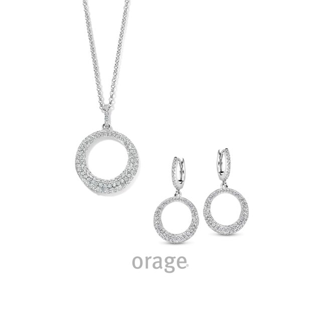 Orage ketting AW174 zilver