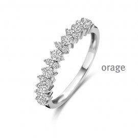 BA069  ring zilver zirxoniusm maat 50-58