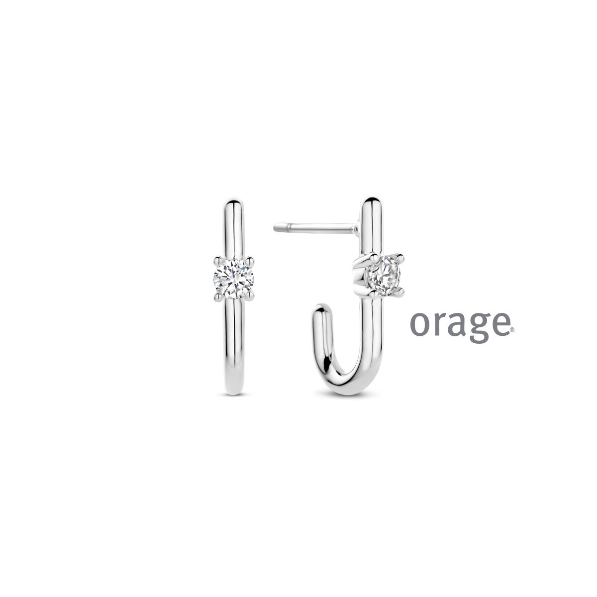 Orage oorringen AW112 zilver