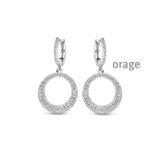  aw175 Orage oorslingers zilver  zirconium