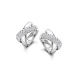 Naiomy zilver oorringen gezet met zirconium