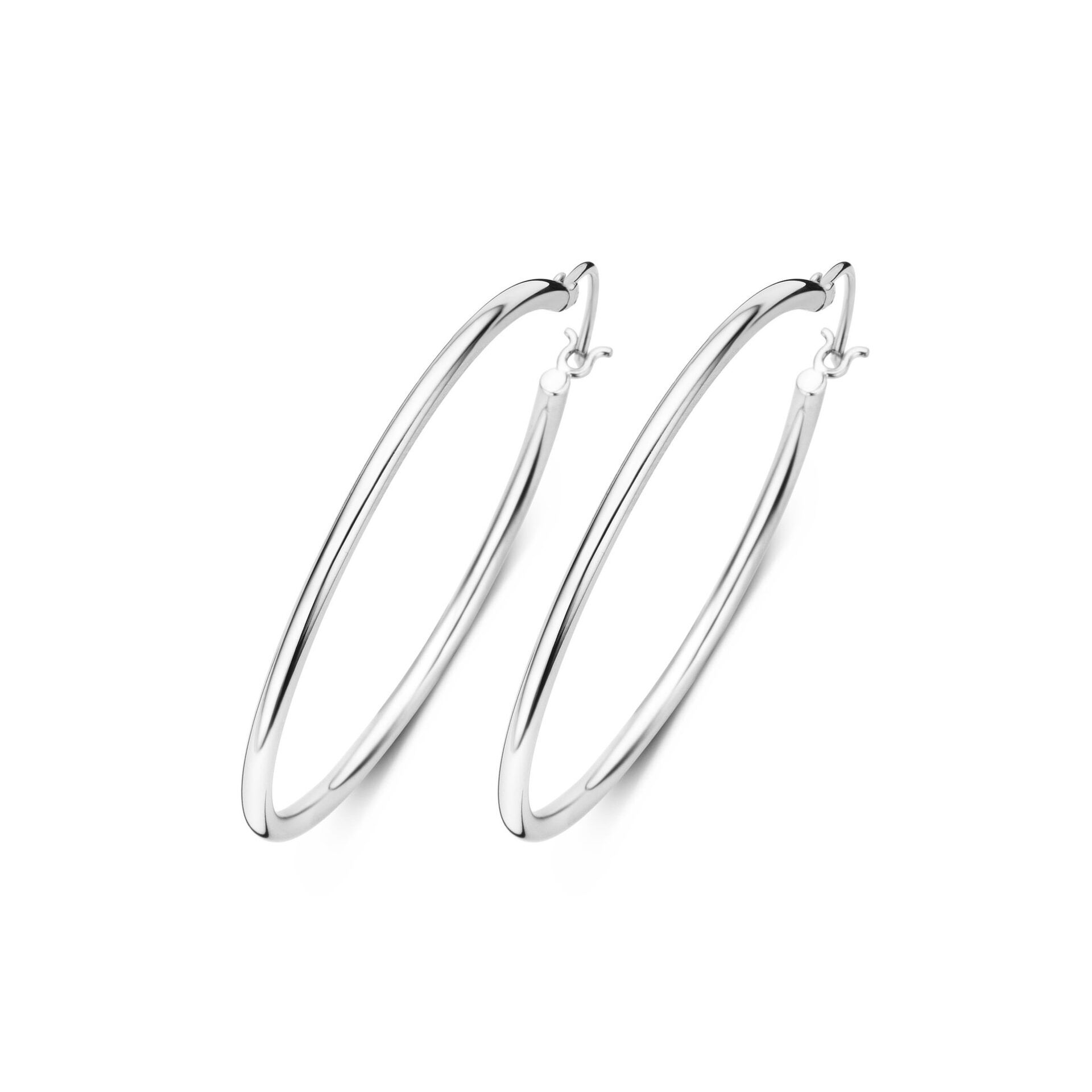 Naiomy zilver creool 40mm