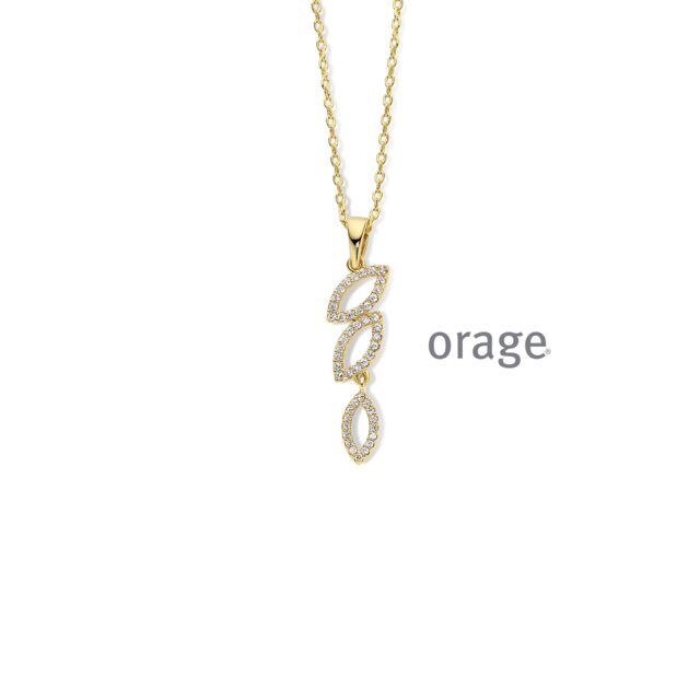 Orage ketting AW098 verguld geel 