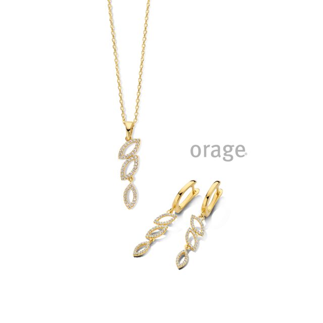 Orage ketting AW098 verguld geel 