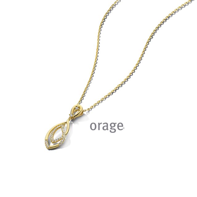 Orage ketting AW107 verguld geel 