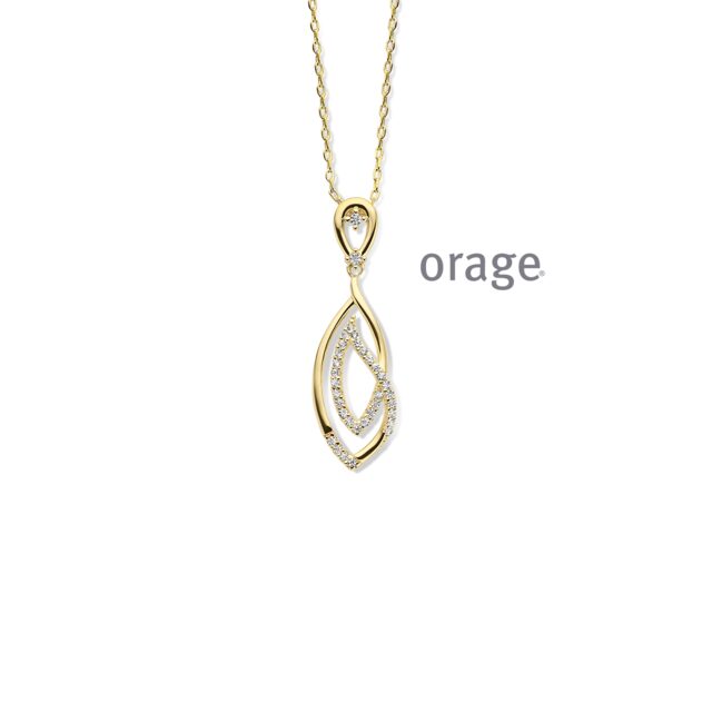 Orage ketting AW107 verguld geel 