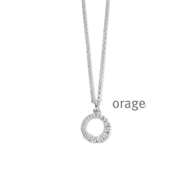 Orage ketting met hanger zirconium