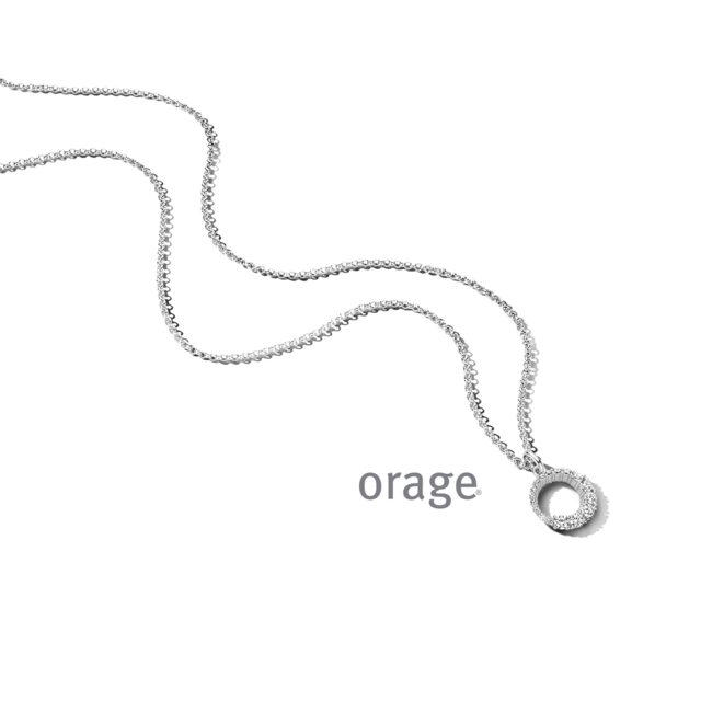 Orage ketting met hanger zirconium
